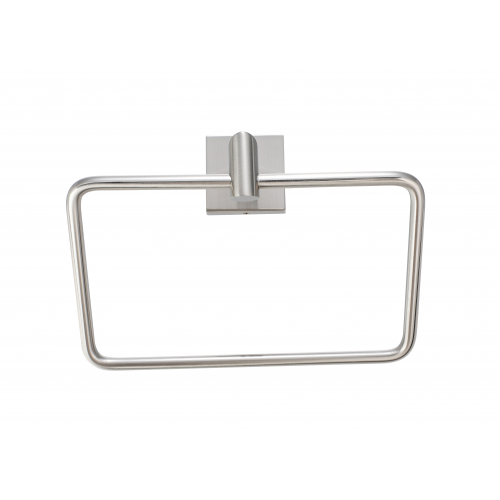 Paradise Bathworks Rapture Zinc Towel Ring Satin Nickel 1