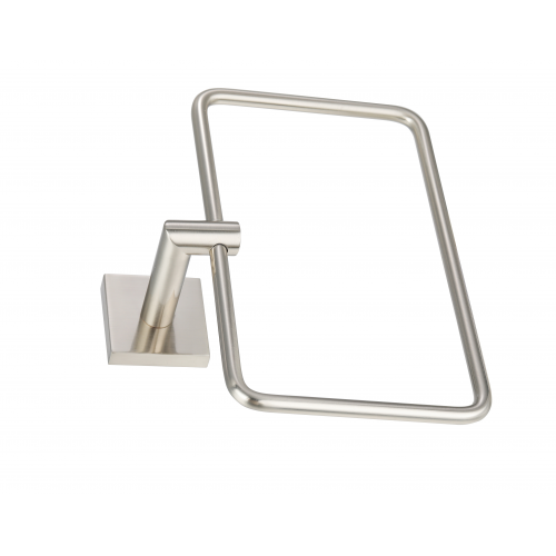 Paradise Bathworks Rapture Zinc Towel Ring Satin Nickel 3