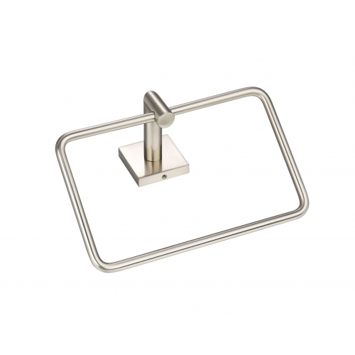Paradise Bathworks Rapture Zinc Towel Ring Satin Nickel 2