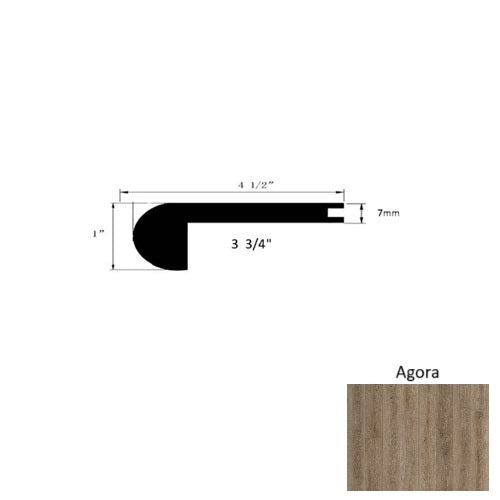 Odyssey Vinyl Agora Flush Stair Nose Urethane Ceramic Bead
 1