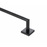 Paradise Bathworks Rapture Zinc Single Towel Bar Matte Black 7