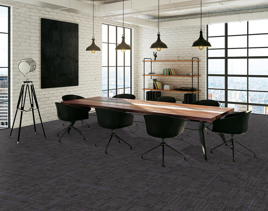 Echo Polyester Royal Purple 3136 Carpet Tile Pattern 3