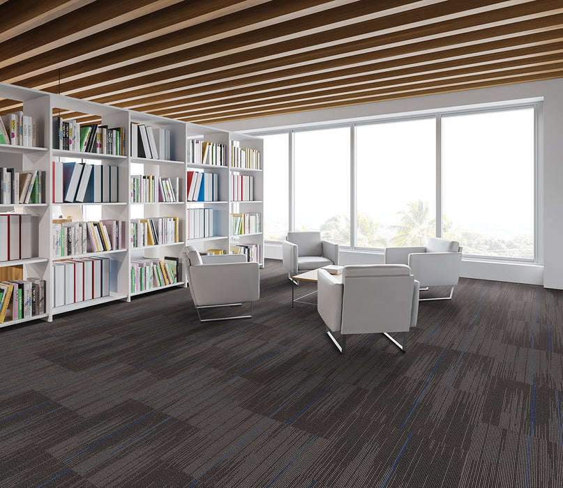 Reverb Polyester Indigo 3135 Carpet Tile Pattern 3