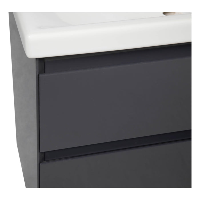 Elit Wood Graphite Glossy Bathroom Vanity Graphite Glossy 5