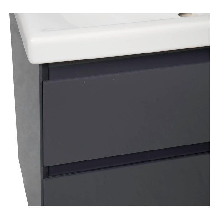 Elit Wood Graphite Glossy Bathroom Vanity Graphite Glossy 3