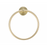 Paradise Bathworks Utopia Zinc Towel Ring Satin Brass 1