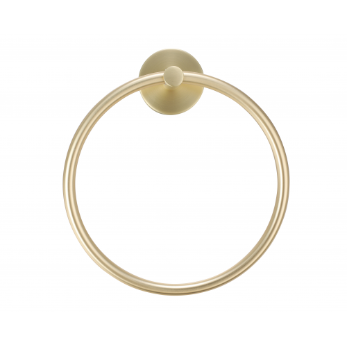 Paradise Bathworks Utopia Zinc Towel Ring Satin Brass 1