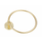 Paradise Bathworks Utopia Zinc Towel Ring Satin Brass 3