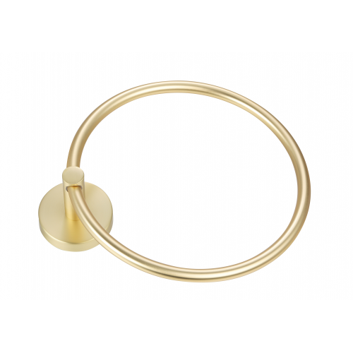 Paradise Bathworks Utopia Zinc Towel Ring Satin Brass 3
