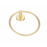 Paradise Bathworks Utopia Zinc Towel Ring Satin Brass 2