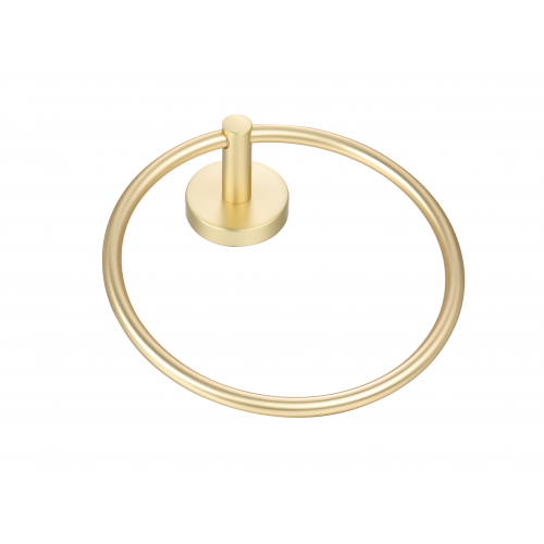 Paradise Bathworks Utopia Zinc Towel Ring Satin Brass 2