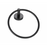 Paradise Bathworks Utopia Zinc Towel Ring Matte Black 2