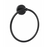 Paradise Bathworks Utopia Zinc Towel Ring Matte Black 3