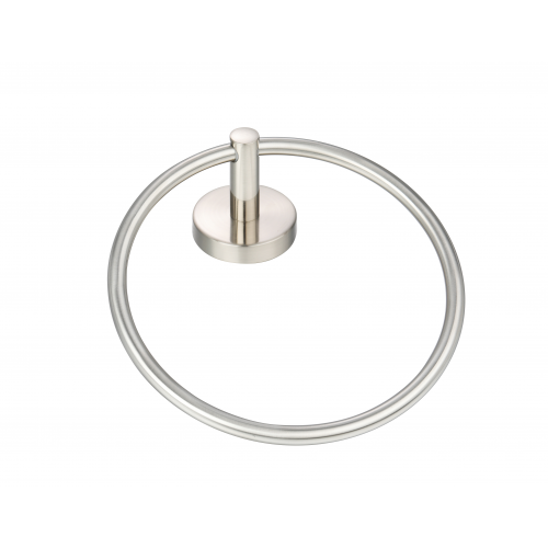 Paradise Bathworks Utopia Zinc Towel Ring Satin Nickel 2