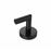 Paradise Bathworks Utopia Zinc Robe Hook Matte Black 1