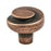 Sonata Zinc Rustic Copper Cabinet Knob  1