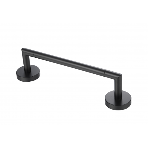 Paradise Bathworks Utopia Zinc Single Towel Bar Matte Black 10