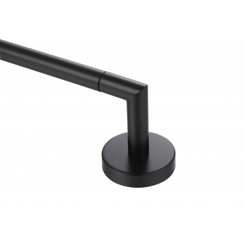 Paradise Bathworks Utopia Zinc Single Towel Bar Matte Black 6