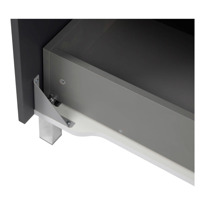 Elit Wood Graphite Glossy Bathroom Vanity Graphite Glossy 8