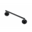 Paradise Bathworks Utopia Zinc Single Towel Bar Matte Black 4