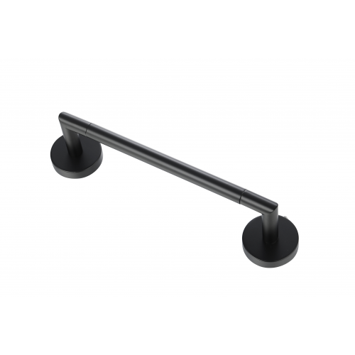 Paradise Bathworks Utopia Zinc Single Towel Bar Matte Black 4