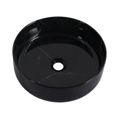 Ceramic Black & White Bathroom Sink Black & White 1