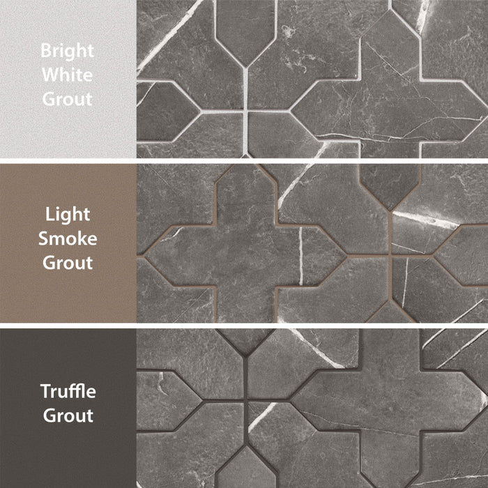 Istanbul Porcelain Templar Shield Night with Night Cross Tile Mixed 5