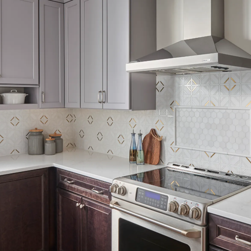 Cubist Mosaic Honed Marble