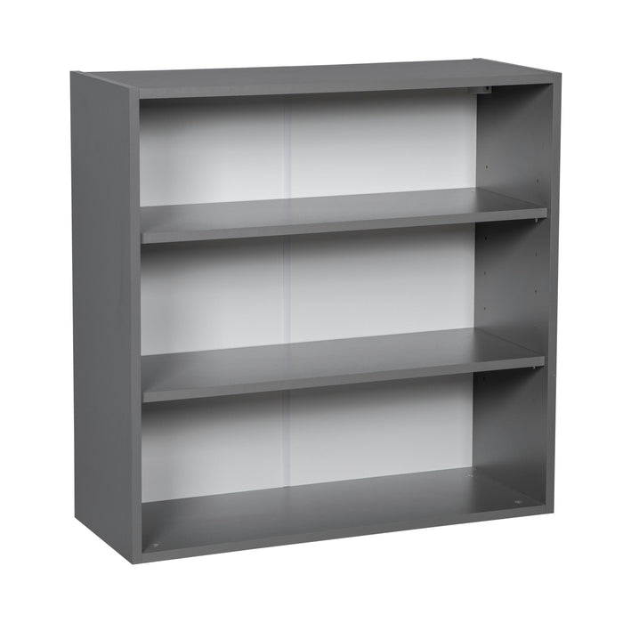 Wallkitchens Wood Grey  Wall Cabinet Grey 1