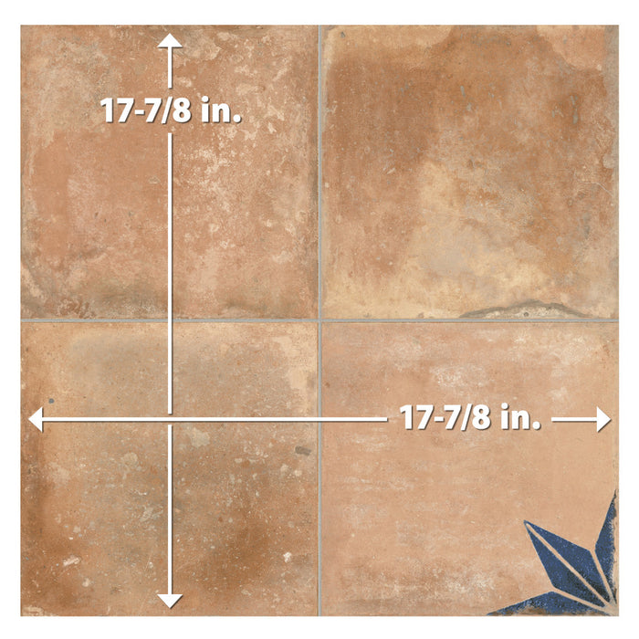 Kings Nonna Porcelain Blue Tile Mixed 4