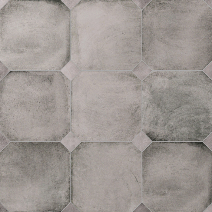 Laverton Porcelain Octagon Gris Tile Matte 1