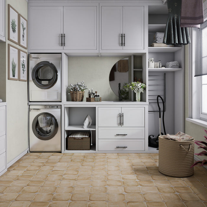 Laverton Porcelain Octagon Beige with Taco Arena Tile Matte 2