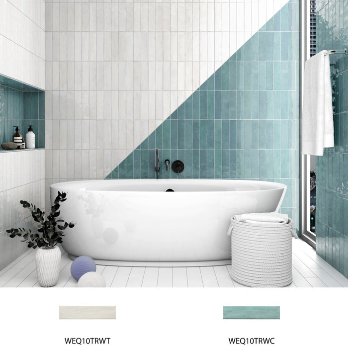 Tribeca Porcelain Studio Gypsum White Tile Glossy 7