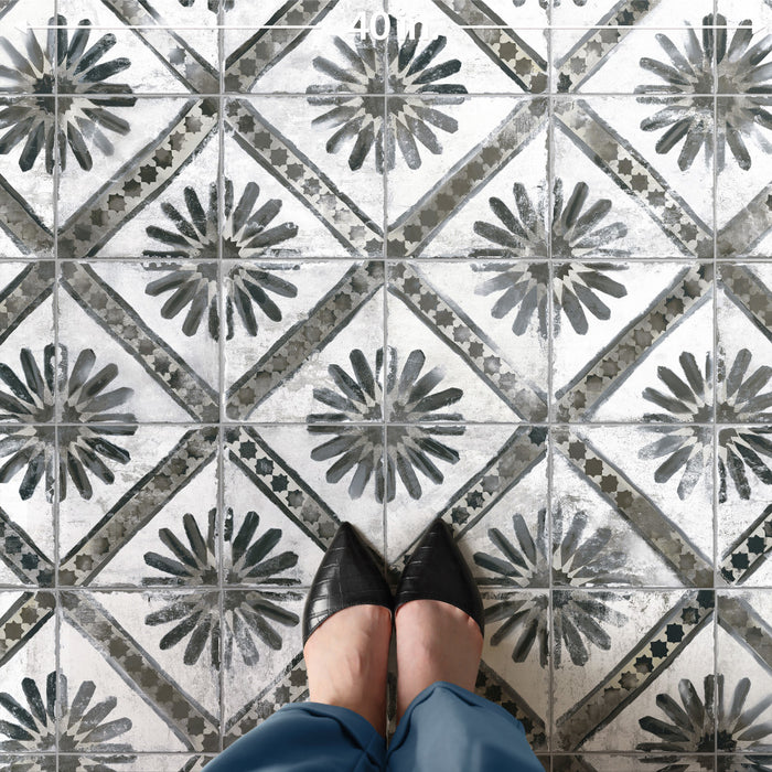 Kings Ceramic Marrakech Charcoal Grey Tile Matte 7