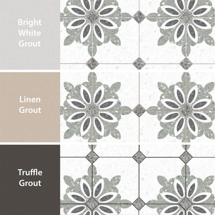 Riviera Porcelain Octagon Verde with Taco Nero Tile Matte 5