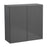Wallkitchens Wood Grey Glossy Wall Cabinet Grey Glossy 1