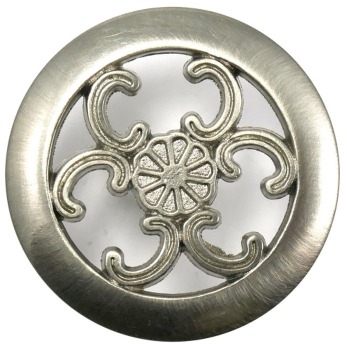 Georgetown Filigree Zinc Alloy Cabinet Knob - Brushed Satin Nickel
