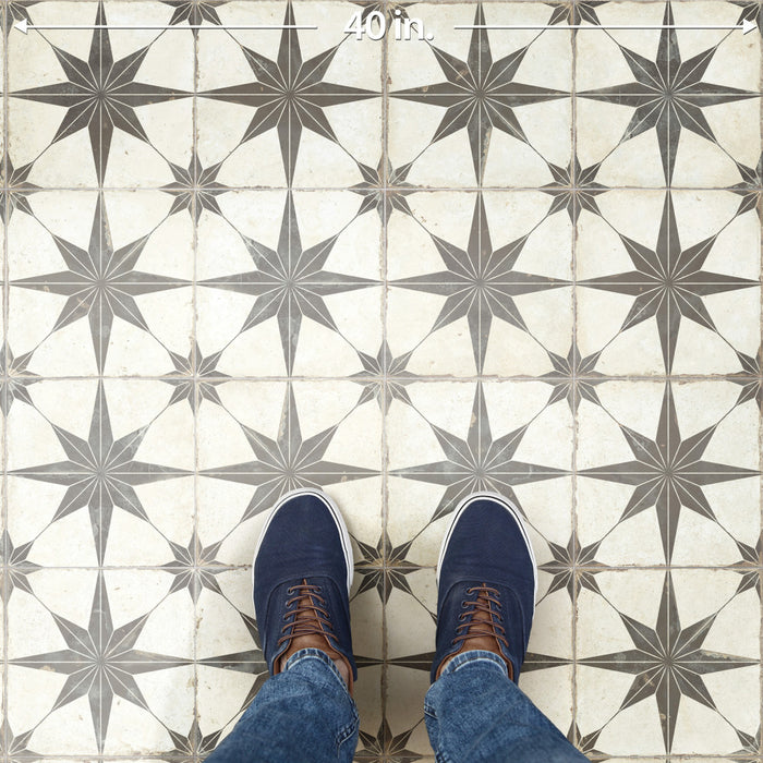 Kings Porcelain Star Supernova Nero Tile Matte 8