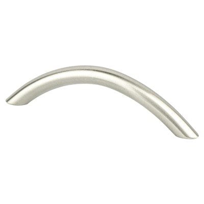 Contemporary Advantage Three Steel Brushed Nickel Cabinet Pull  1