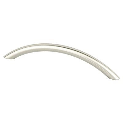 Contemporary Advantage Three Steel Brushed Nickel Cabinet Pull  2