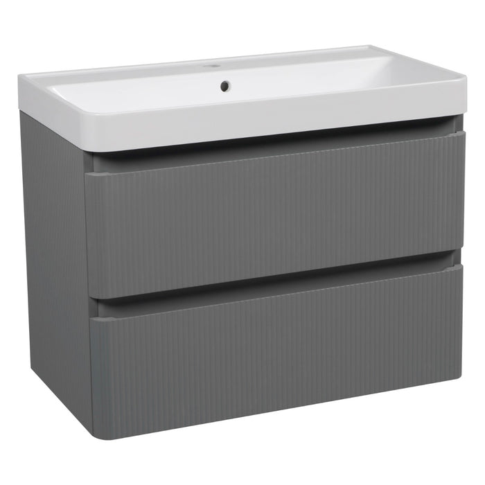 Luxury Wood Gray Matte Bathroom Vanity Gray Matte 1