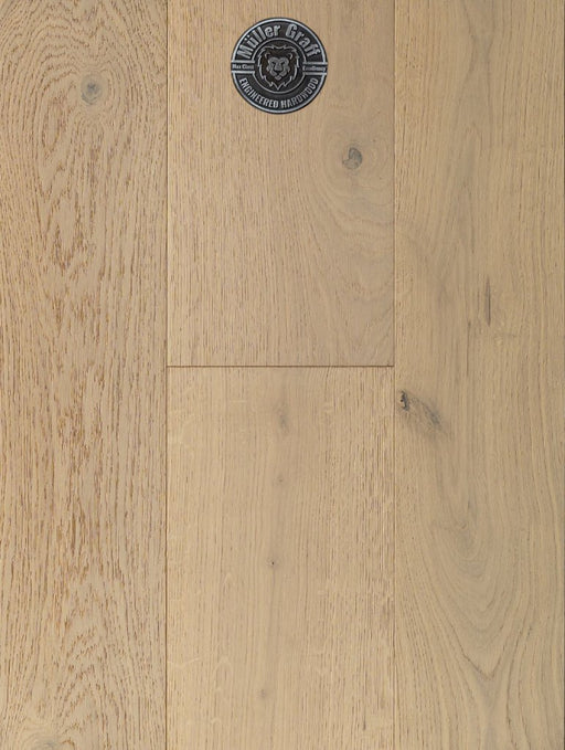 Alba Wood Pale Cream Engineered Hardwood Wire Brushed 1