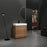 Wood Brown Bathroom Vanity Brown 2