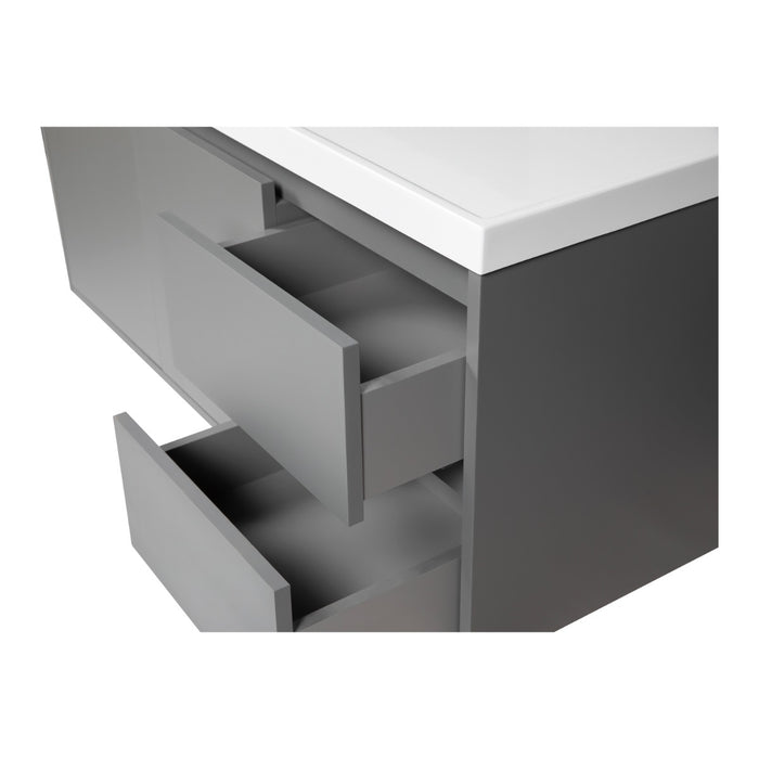 Niagara Wood Grey Matte Matte Bathroom Vanity Grey Matte Matte 3