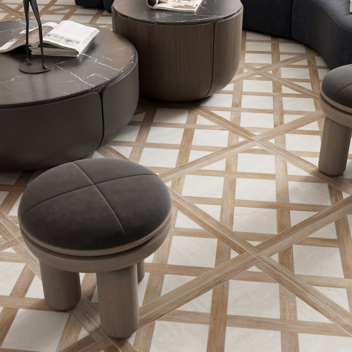 Fusione Porcelain Intarsio Navona Tile Matte 6
