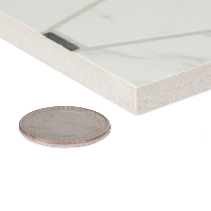 Reve Porcelain Octogone Deco Tile Matte 10