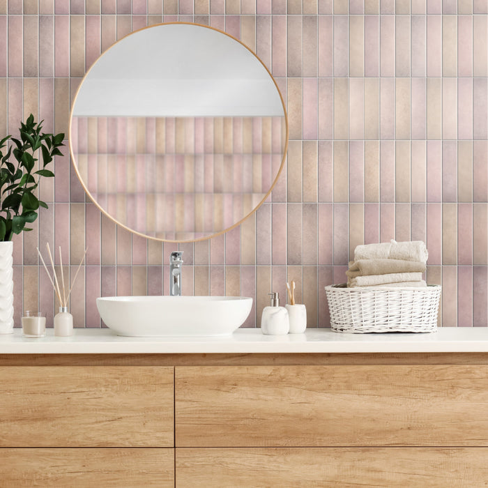 Heritage Porcelain Rose Tile Mixed 2
