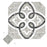 Riviera Porcelain Octagon Garde Gris with Taco Verde Tile Matte 7