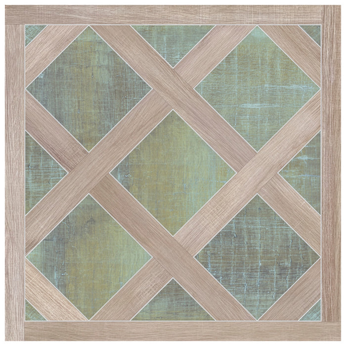 Fusione Porcelain Intarsio Green Tile Matte 3