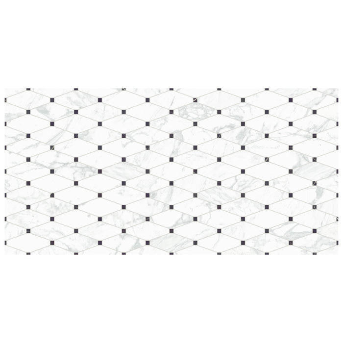 Reve Porcelain Octogone Deco Tile Matte 3